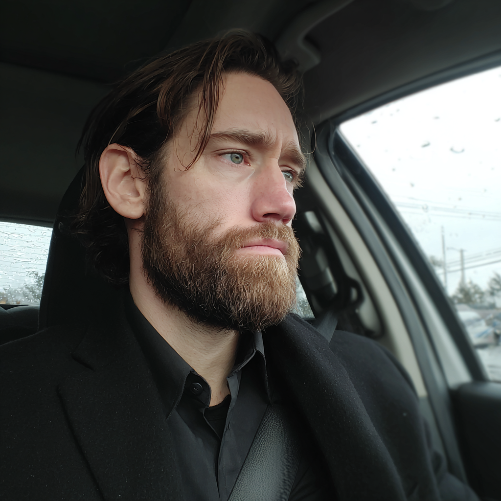 Un hombre conduciendo un automóvil | Fuente: Midjourney