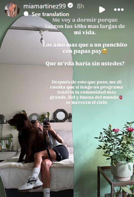 De las historias de Mía Martínez | Fuente: Instagram/miamartinez99