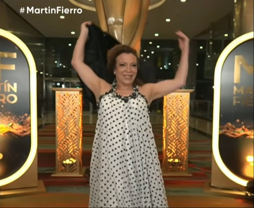 Lizy Tagliani durante la entrega de los premios Martín Fierro 2026 | Fuente: YouTube/Telefe