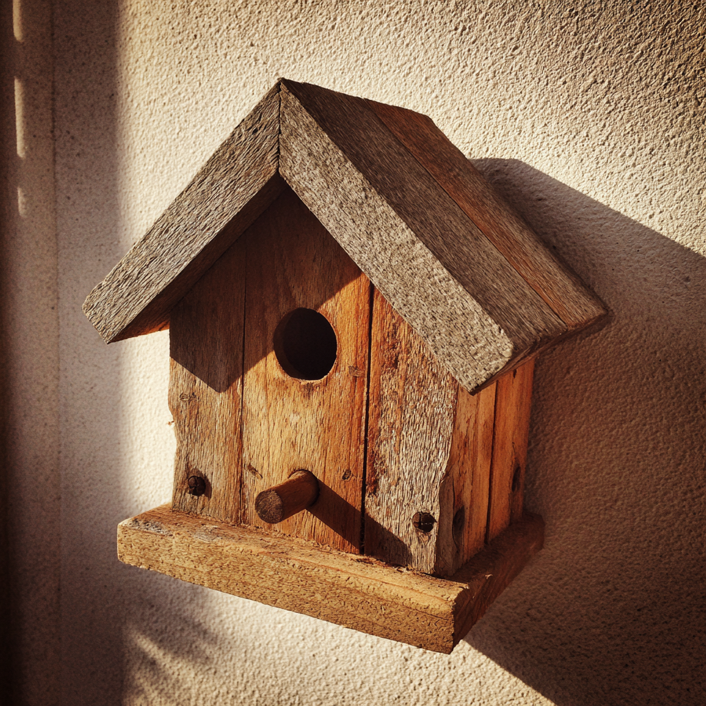 Una pajarera casera | Fuente: Midjourney