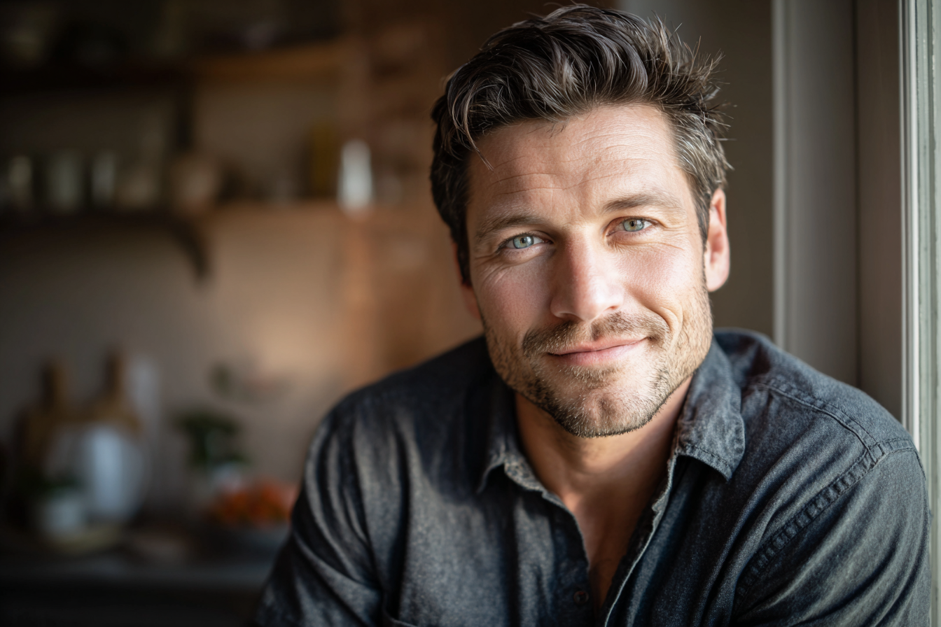 Un hombre en su casa | Fuente: Midjourney