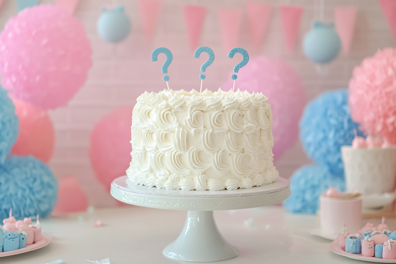 Pastel de revelación del sexo | Fuente: Midjourney