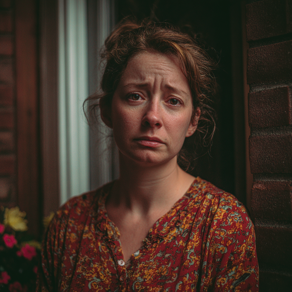 Una mujer triste | Fuente: Midjourney