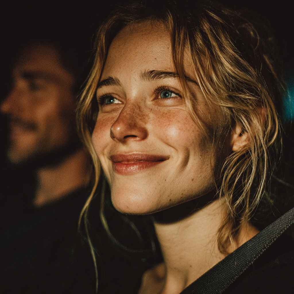 Una pareja feliz conduciendo | Fuente: Midjourney
