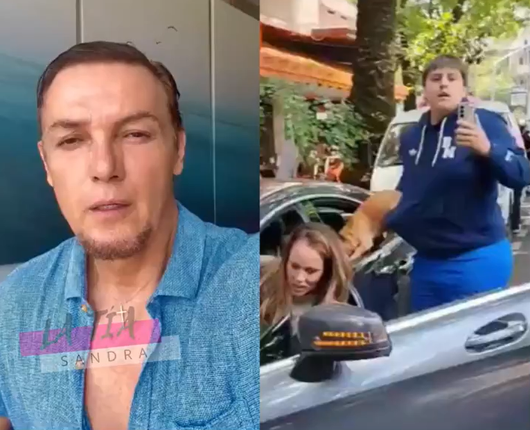Aarón Beas | Ximena Pichel y su hijo, Patricio Beas Pichel, en medio del conflicto | Fuente: X/TuTíaSandra