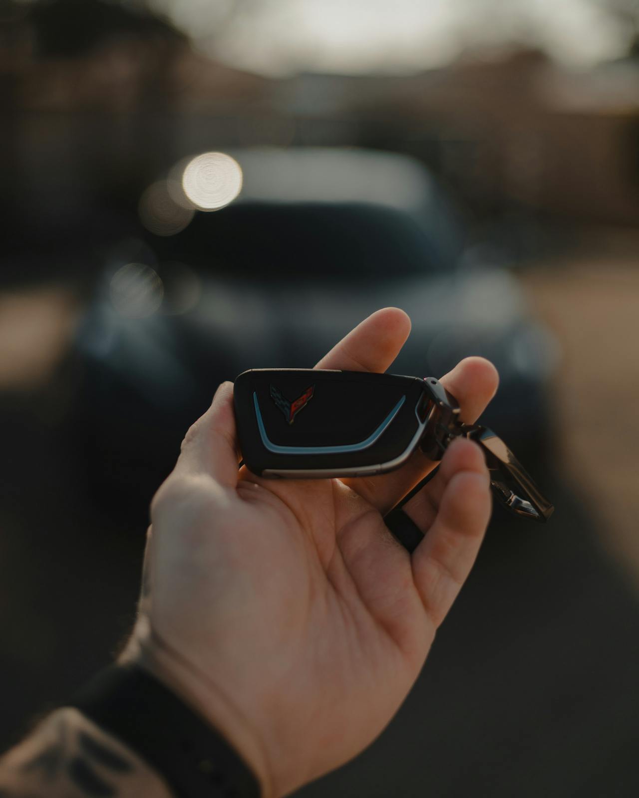 Un hombre con el llavero de un automóvil | Fuente: Pexels