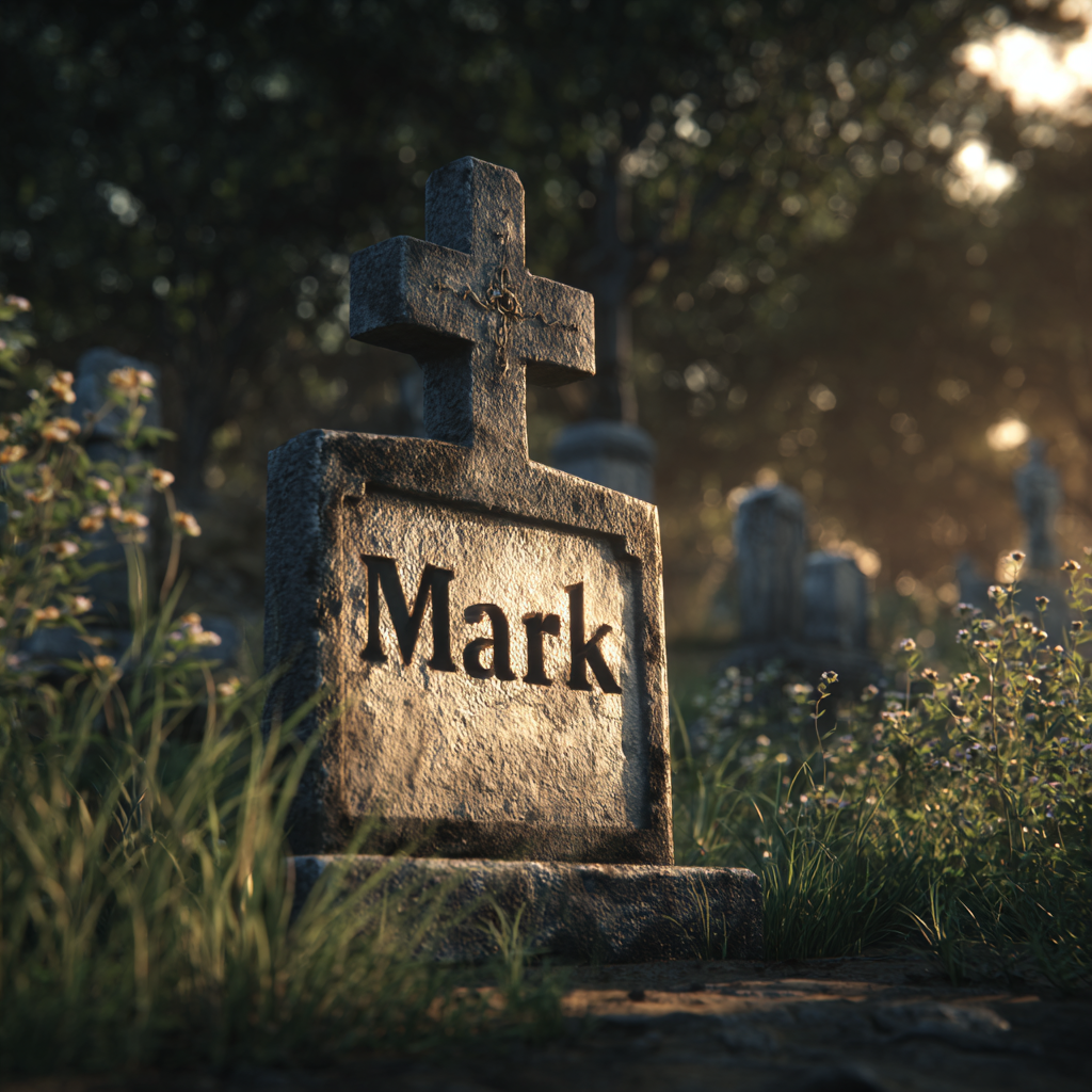 Primer plano de una tumba | Fuente: Midjourney