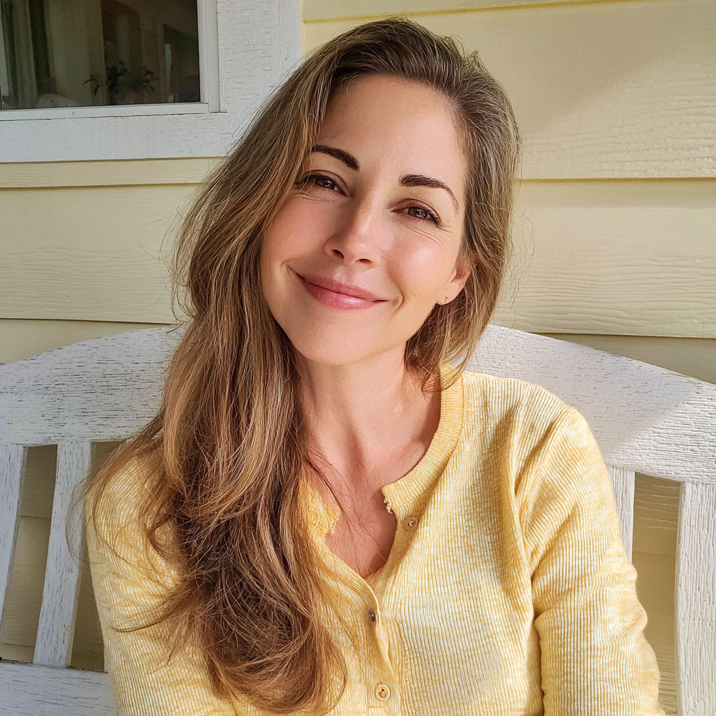 Una mujer sonriente | Fuente: Midjourney