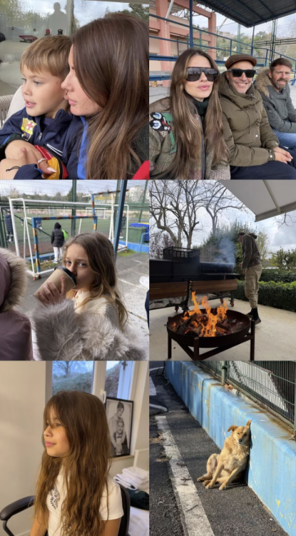 Collage compartido por la China Suárez donde muestra a sus hijos durante su paseo por Turquía | Fuente: Instagram Stories/sangrejaponesa