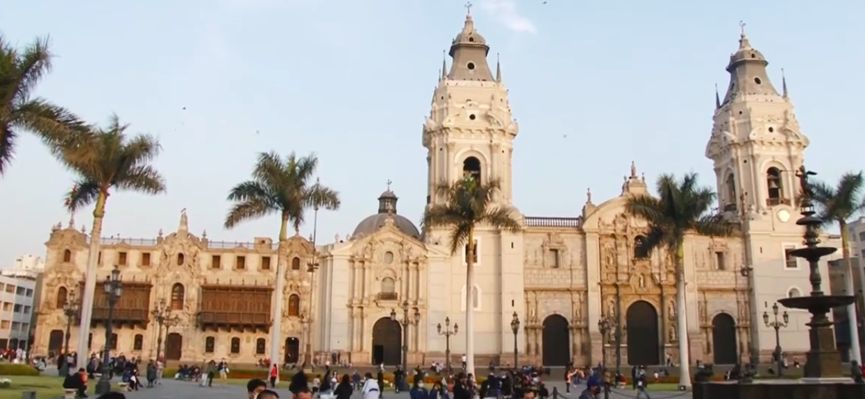 Catedral de Lima, Perú. | Foto: YouTube/Agencia de Noticias Andina