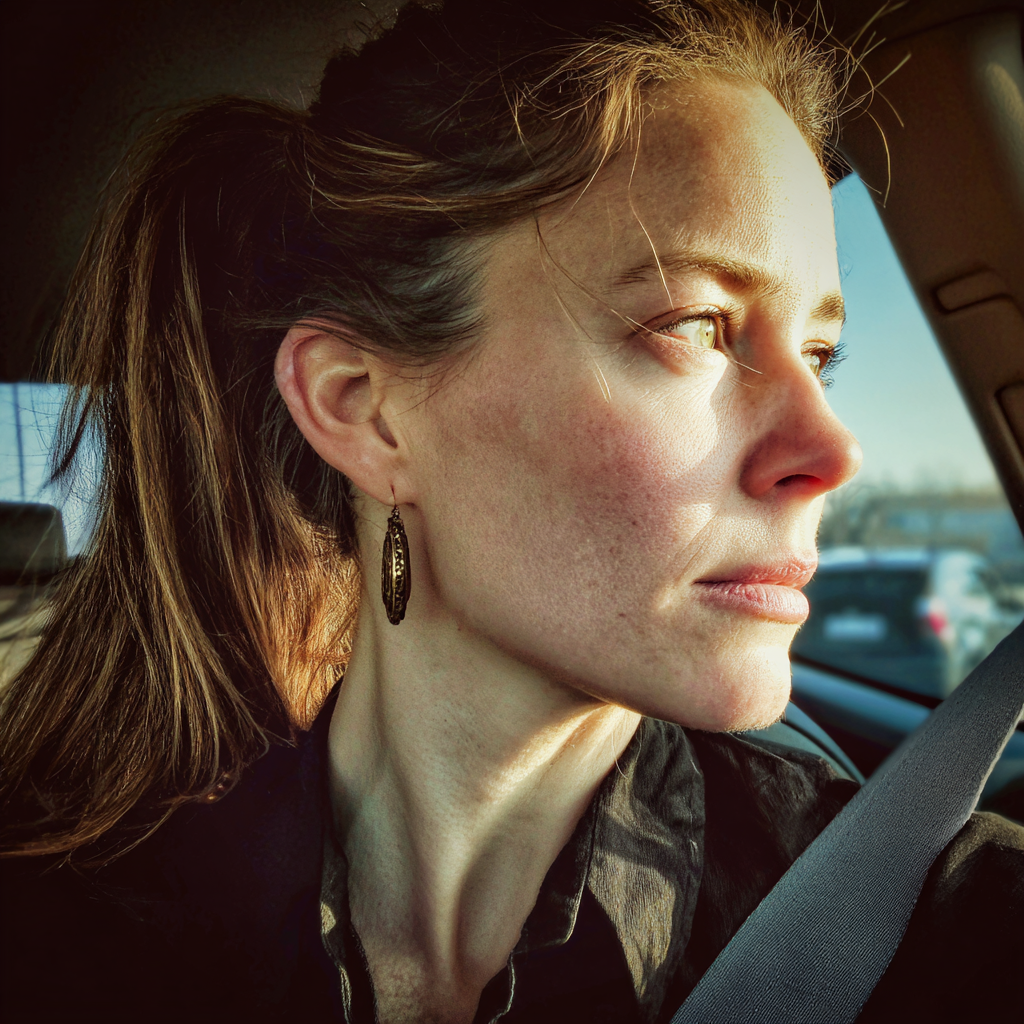 Una mujer conduciendo un automóvil | Fuente: Midjourney