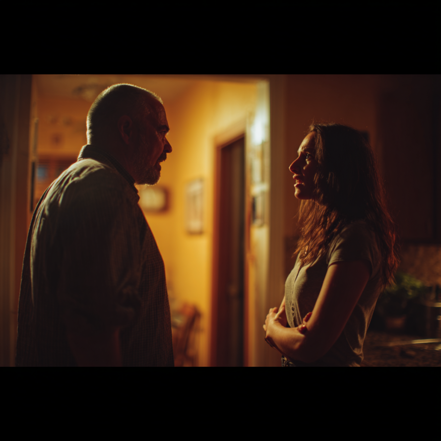 Un hombre y una mujer discutiendo | Fuente: Midjourney