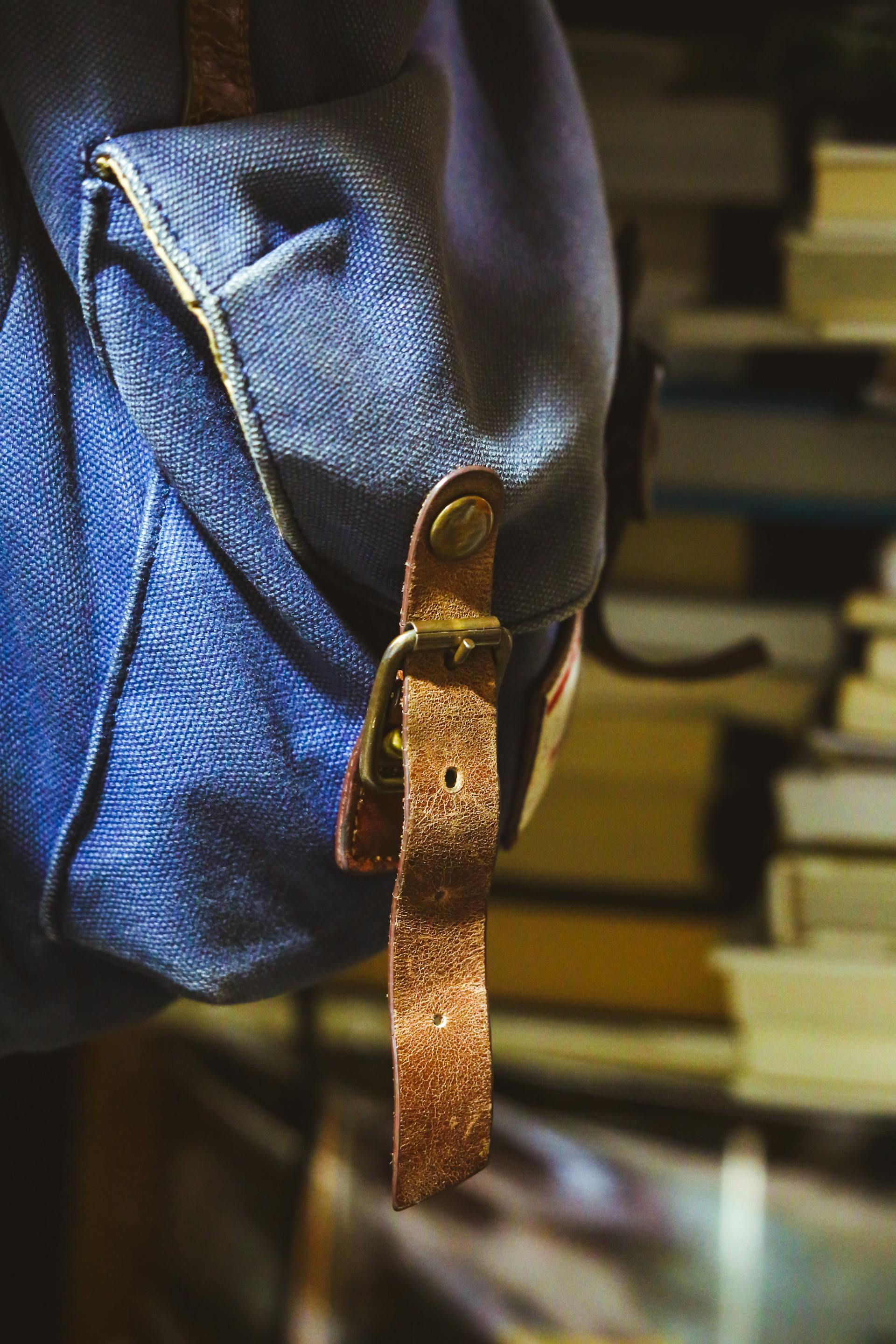 Primer plano de una mochila | Fuente: Pexels
