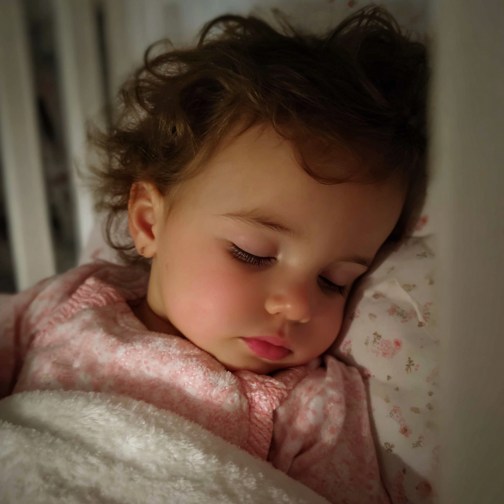 Una bebé dormida | Fuente: Midjourney