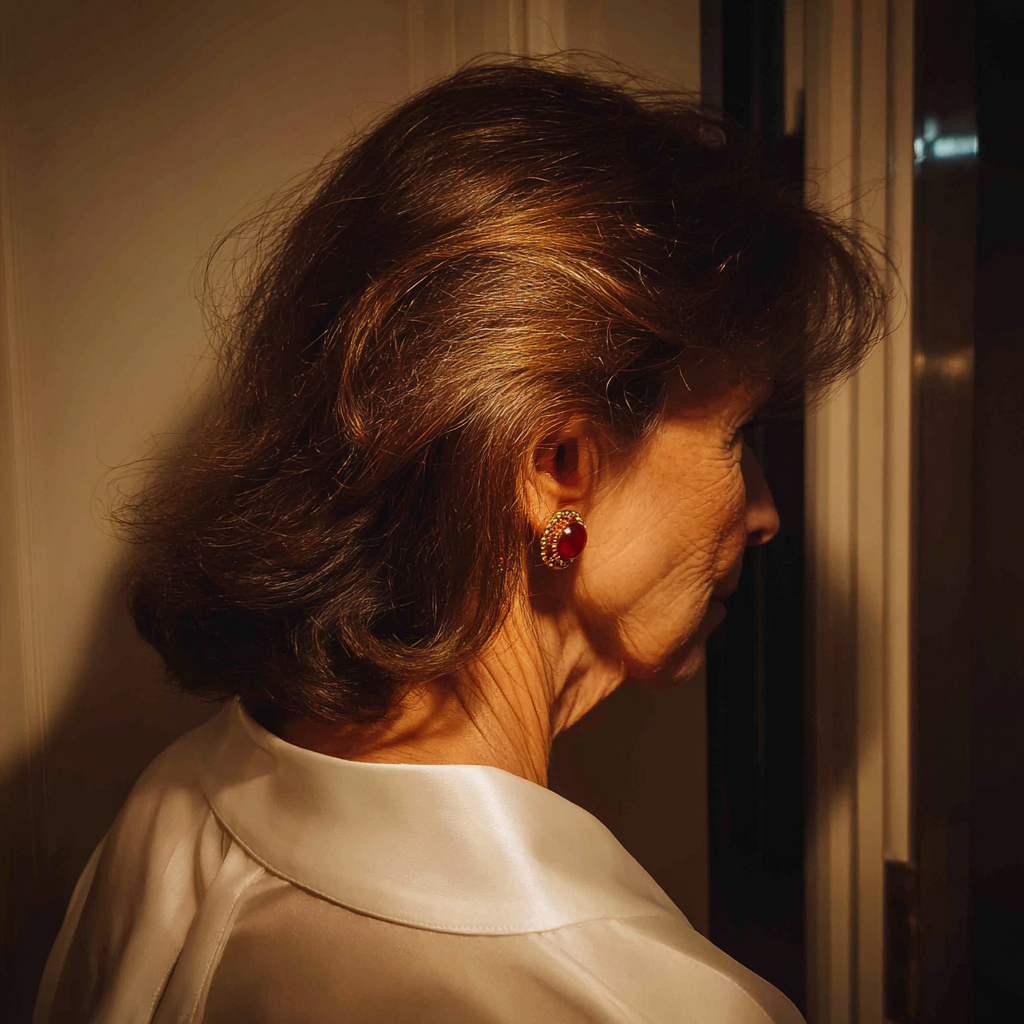 Una mujer enfadada alejándose | Fuente: Midjourney