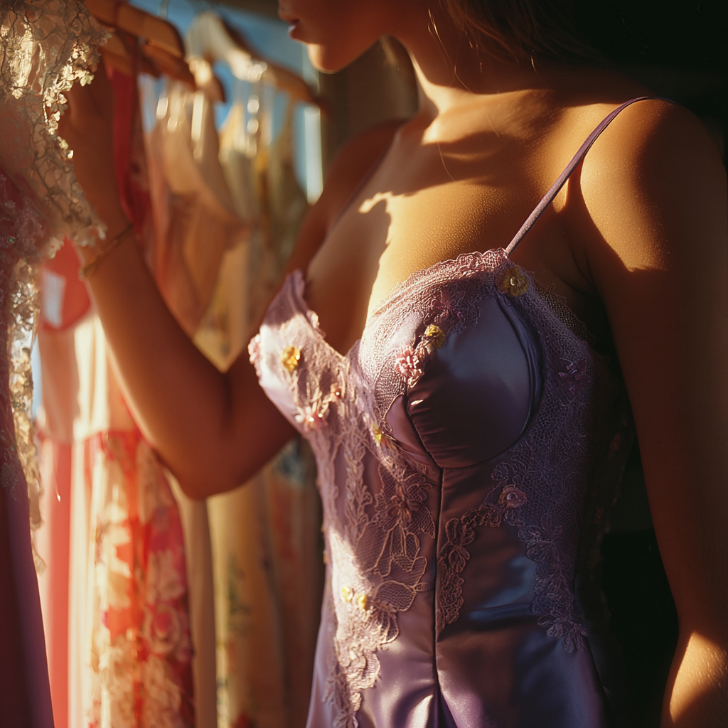 Una chica con su vestido de graduación | Fuente: Midjourney