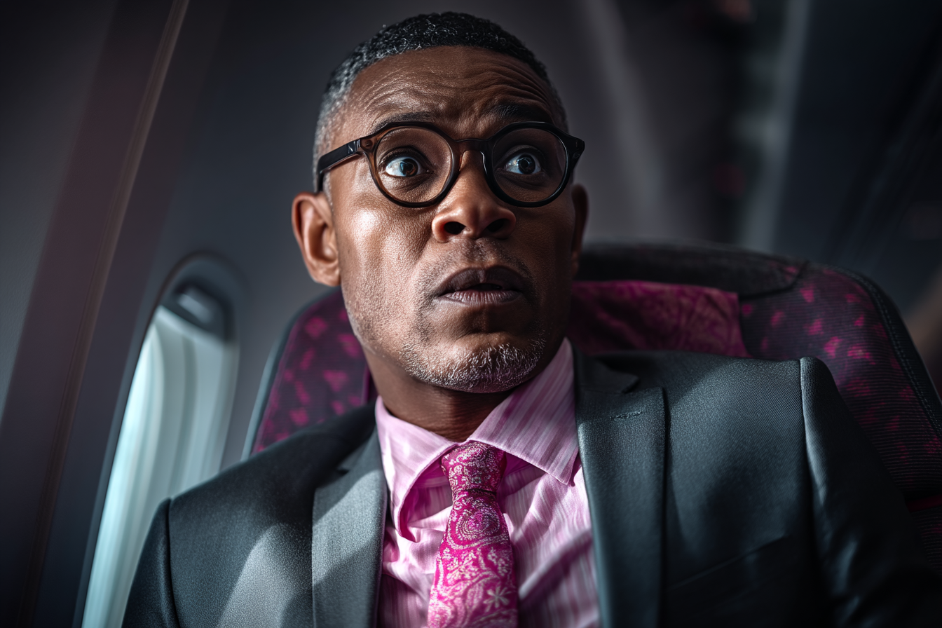Un hombre mirando con los ojos muy abiertos | Fuente: Midjourney