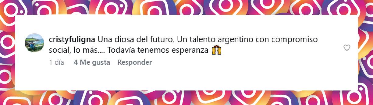 Comentario de una usuaria | Fuente: Instagram/lolafonca