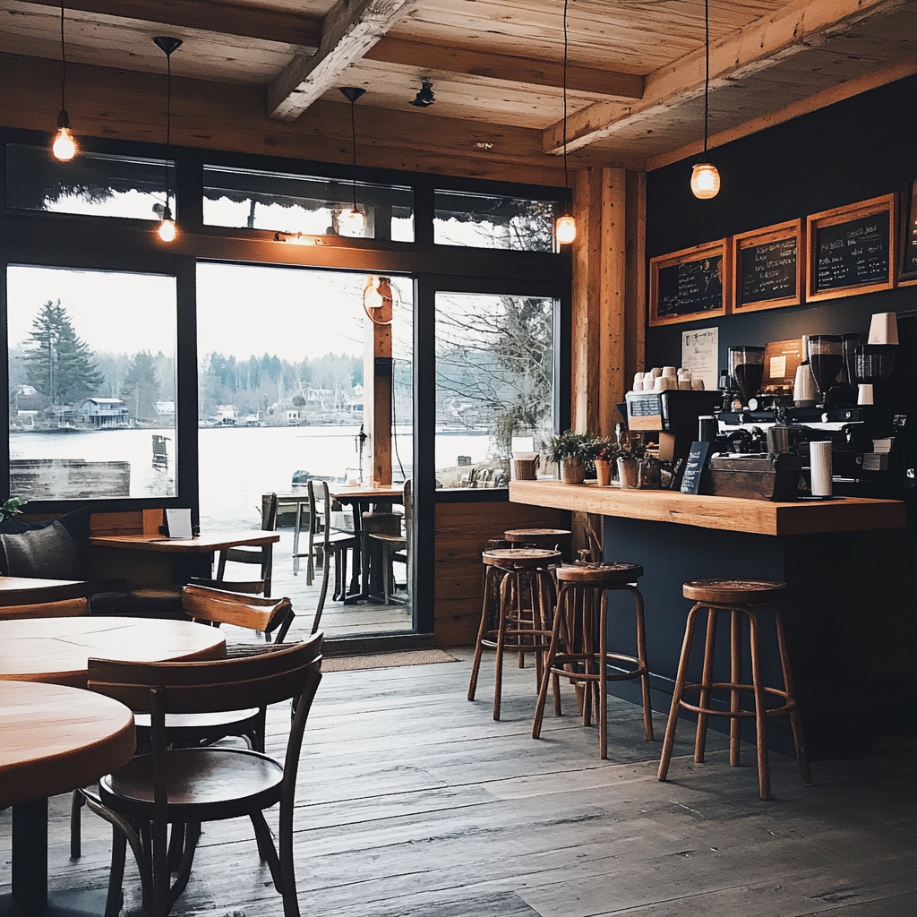 El interior de una cafetería | Fuente: Midjourney