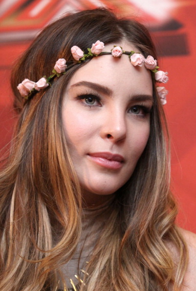 La cantante Belinda asiste al estreno y conferencia de prensa de El Factor X de MundoFOX en el Hotel Sofitel el 12 de junio de 2013 en Los Ángeles, California | Fuente: Getty Images
