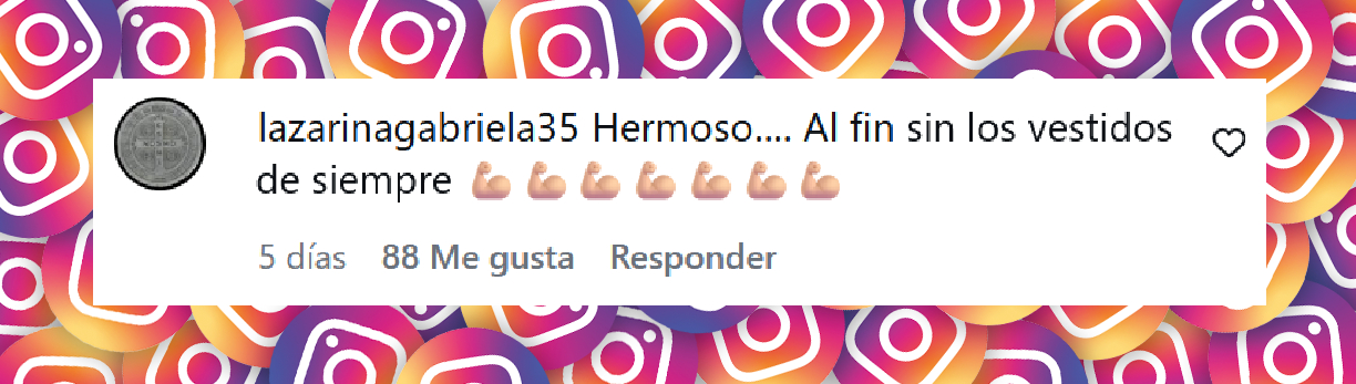 Comentario de una usuaria sobre el look de Mirtha Legrand para su último programa | Fuente: Instagram/lamesazarg