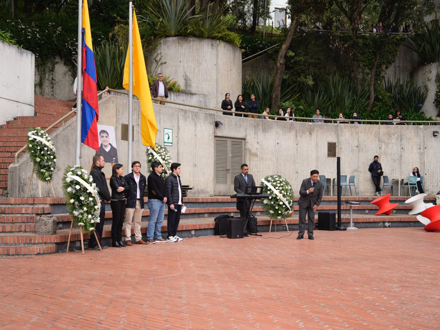 Despedida a Jaime Esteban Moreno. | Fuente: Facebook/Universidad de los Andes