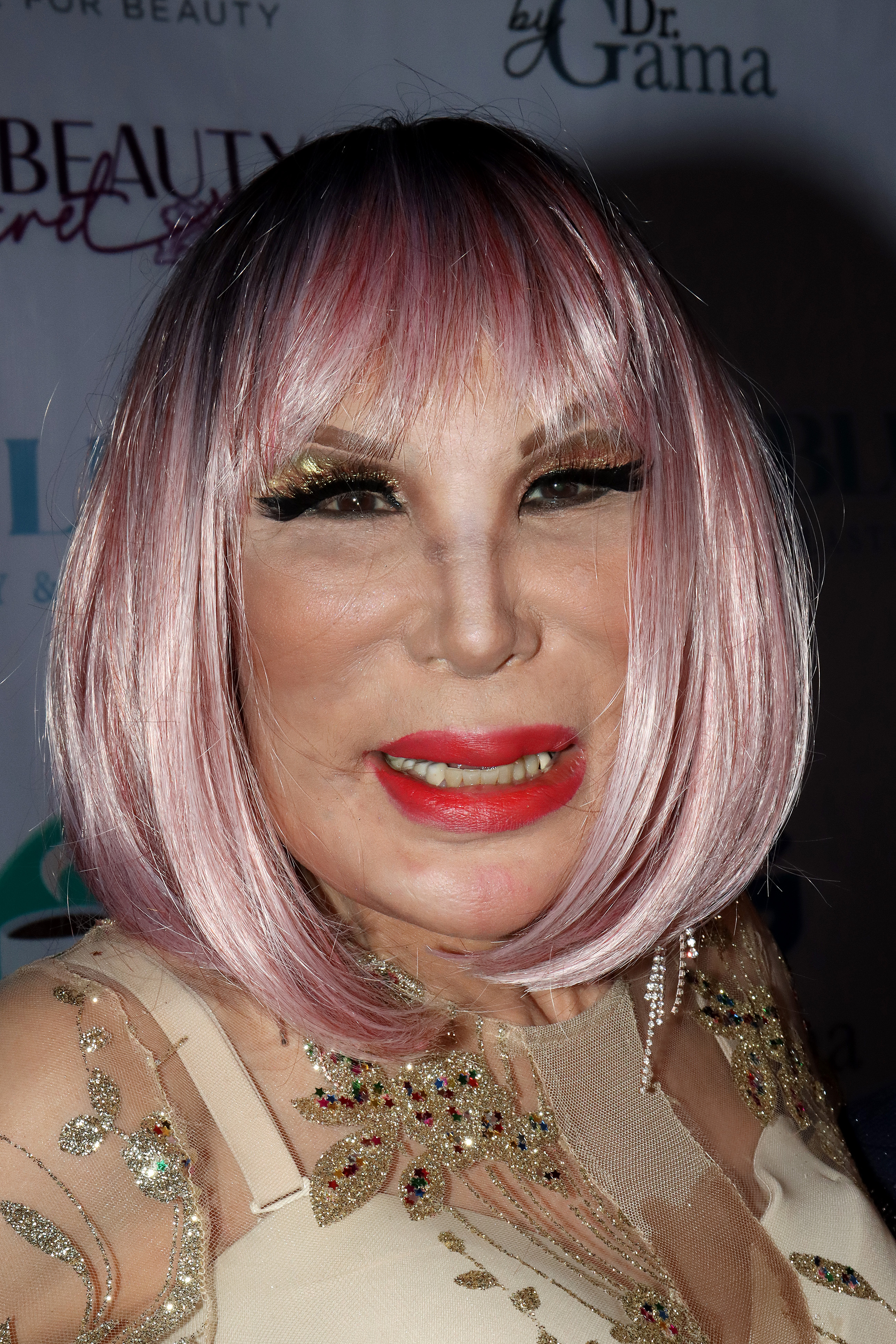 Lyn May durante una fiesta de Botox el 9 de octubre de 2021, en Ciudad de México, México. | Fuente: Getty Images.