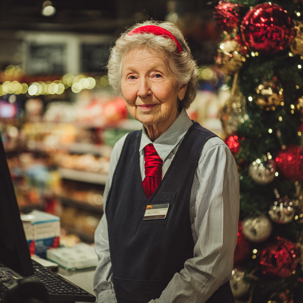 Una mujer mayor sonriente | Fuente: Midjourney