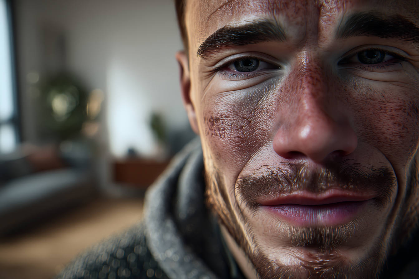 Un hombre sonriendo | Fuente: Midjourney
