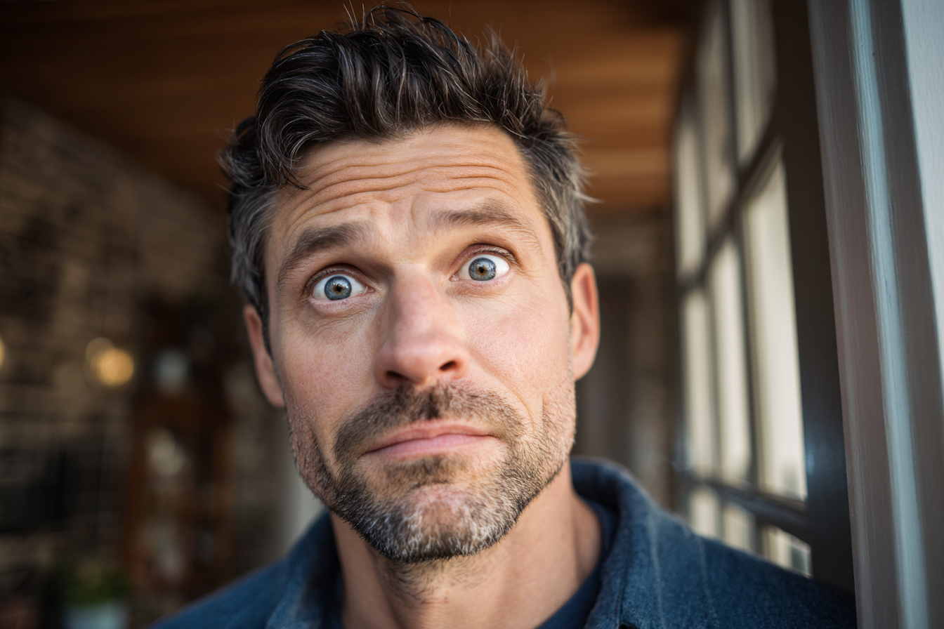 Un hombre mirando al frente | Fuente: Midjourney