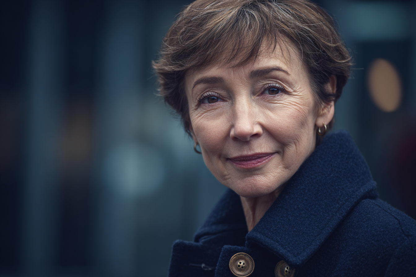 Una mujer mirando al frente | Fuente: Midjourney