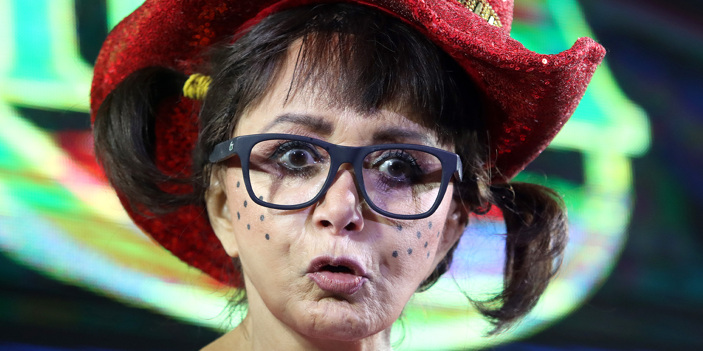 María Antonieta de las Nieves, caracterizada como "La Chilindrina". | Foto: Getty Images