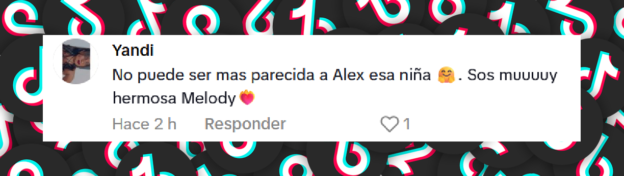 Comentario de un usuario sobre el video de Melody Luz con su hija Venezia | Fuente: TikTok/melodyluz1