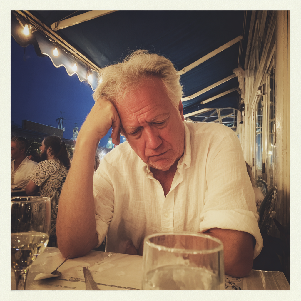 Un hombre mayor disgustado | Fuente: Midjourney