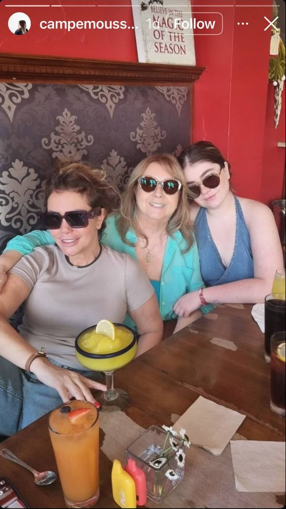 Sabine Moussier junto a sus hija, Camila y su madre, Helga Moussier | Fuente: Instagram/campemoussier