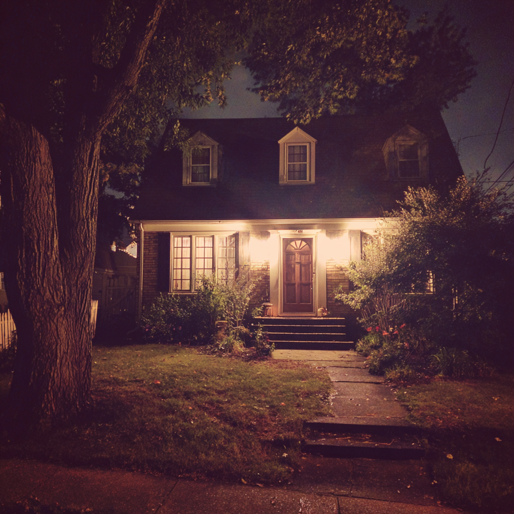 El exterior de una casa | Fuente: Midjourney