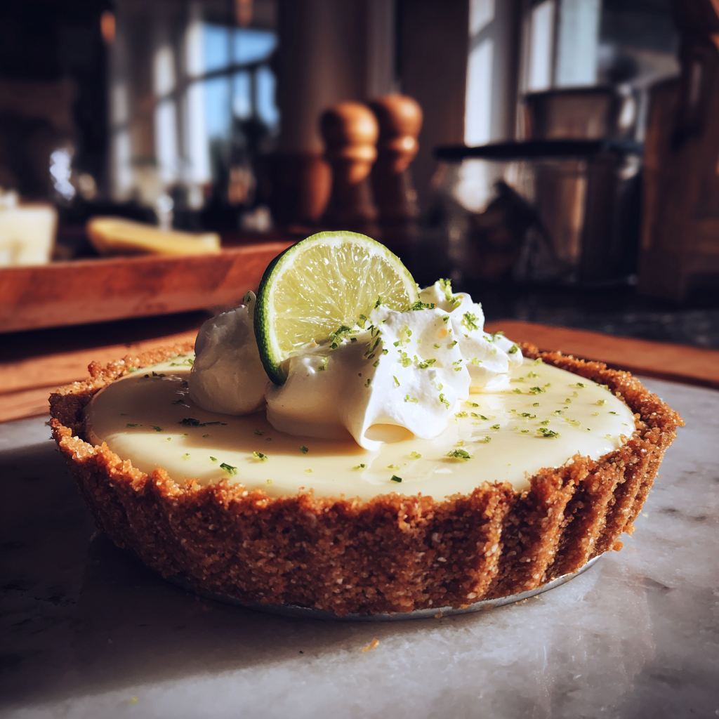 Una tarta en la encimera de la cocina | Fuente: Midjourney