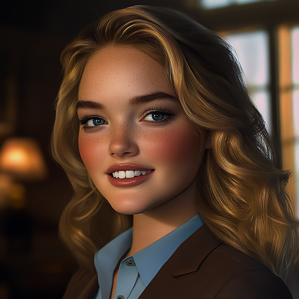 Una mujer sonriendo | Fuente: Midjourney