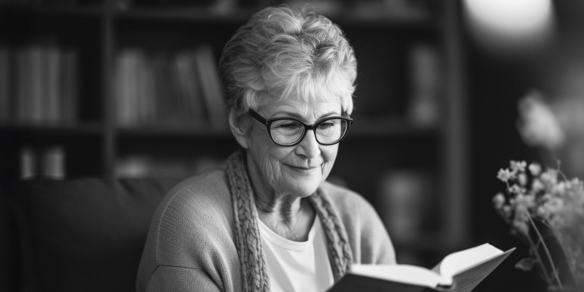 Una anciana leyendo un libro | Fuente: Freepik
