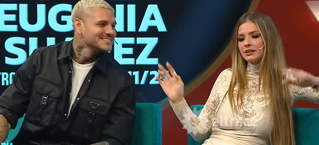 Mauro Icardi y Eugenia "China" Suárez en el programa "Otro día perdido" | Fuente: YouTube/eltrece