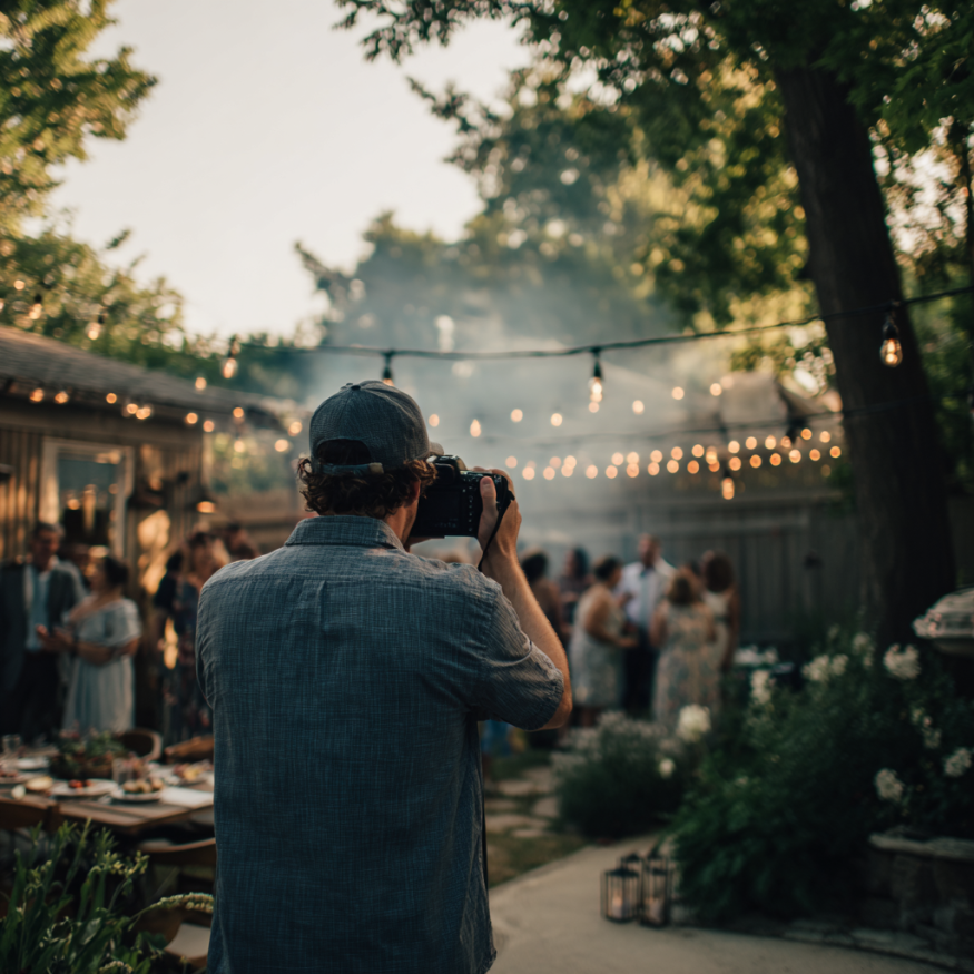 Un fotógrafo de bodas | Fuente: Midjourney
