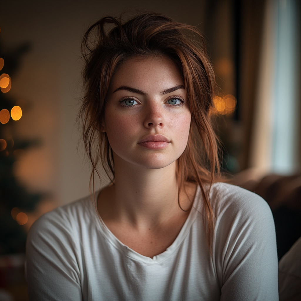 Una mujer con mirada decidida | Fuente: Midjourney