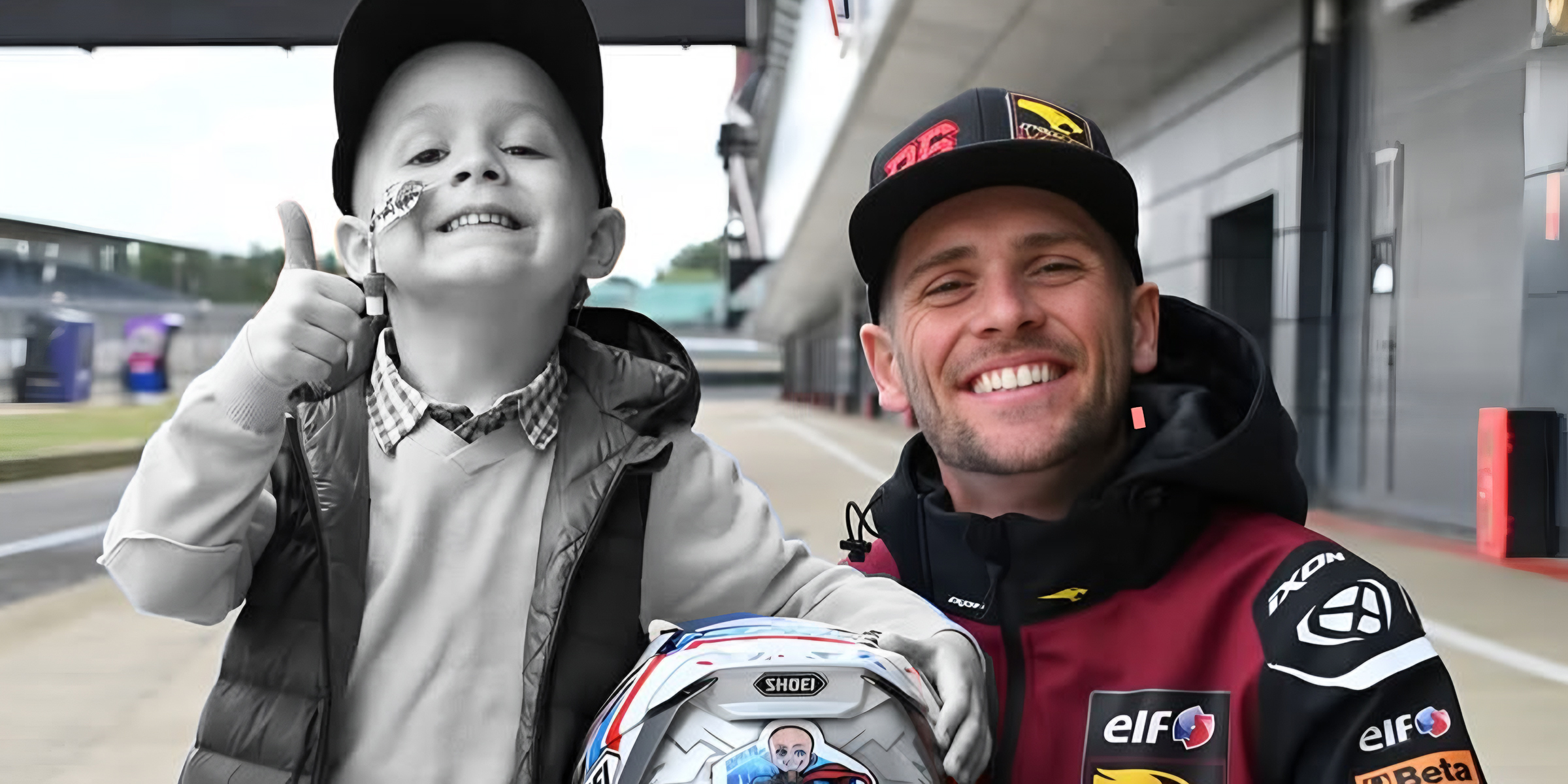 Luca junto a Sylvain Guintoli. | Foto: x.com/FranceEterne