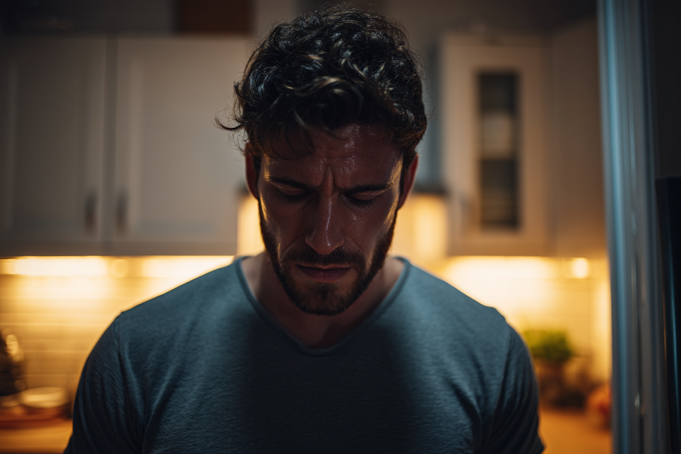 Un hombre disgustado | Fuente: Midjourney