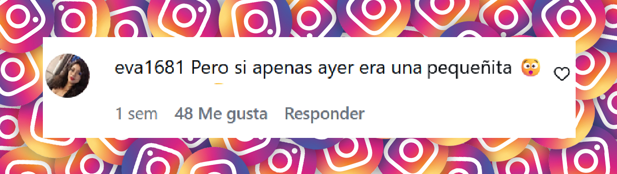 Comentario de una usuaria sobre lo crecida que está Rafaela Castro | Fuente: Instatgram/rafaelacastroficial