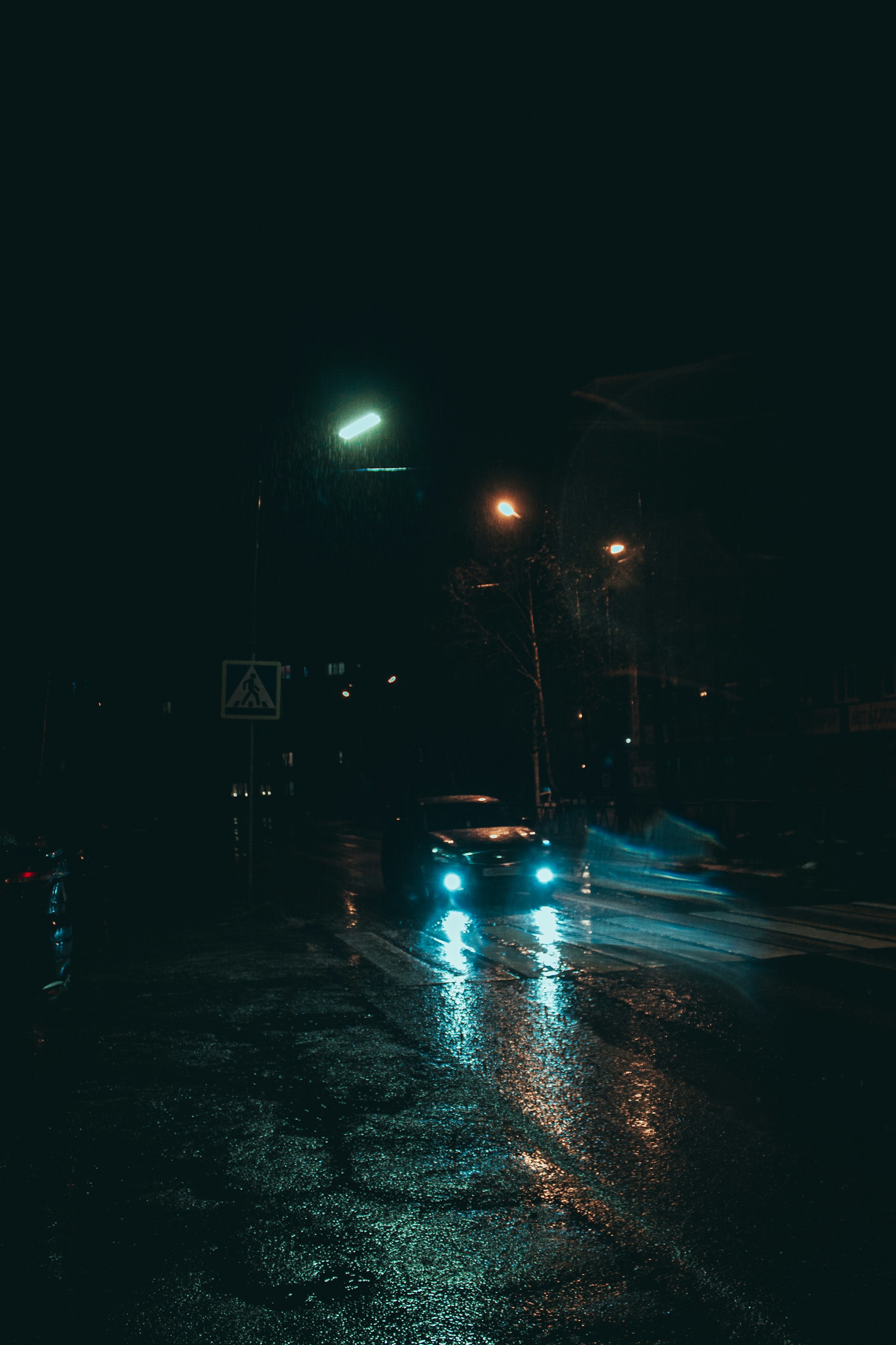 Una noche lluviosa | Fuente: Unsplash
