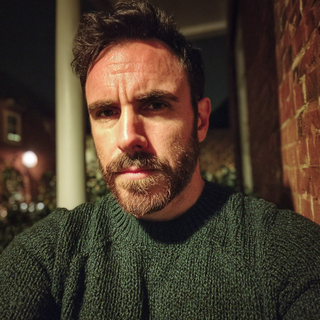 Un hombre molesto en el exterior | Fuente: Midjourney