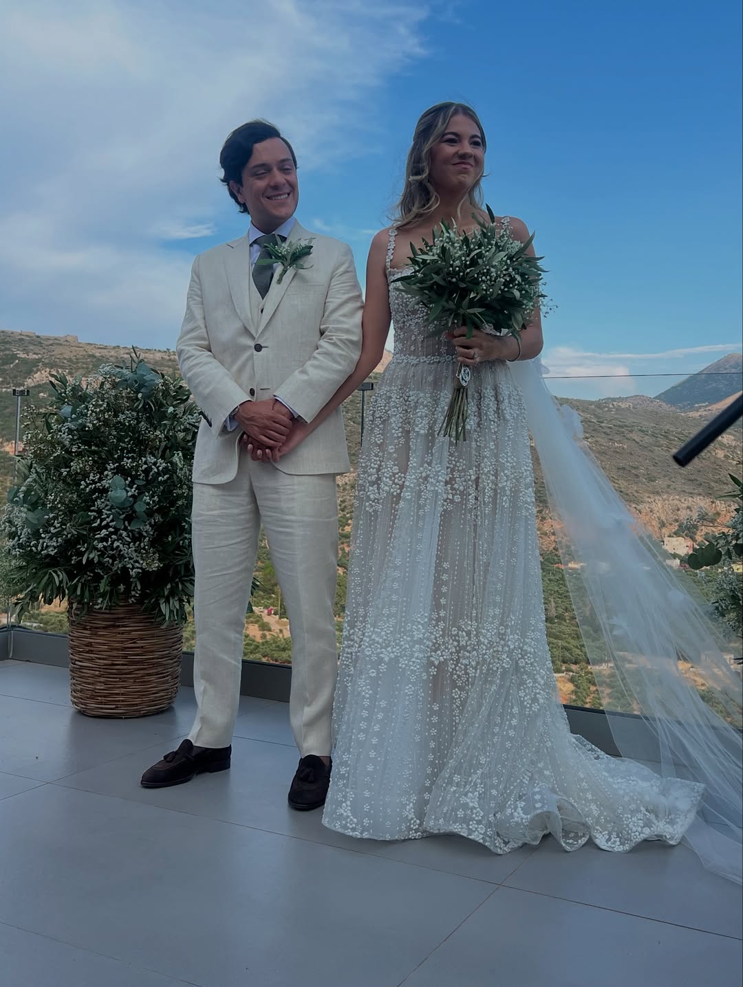 Sofía Calero y Nicolás Alonso en su boda | Fuente: Instagram/carloscalero29
