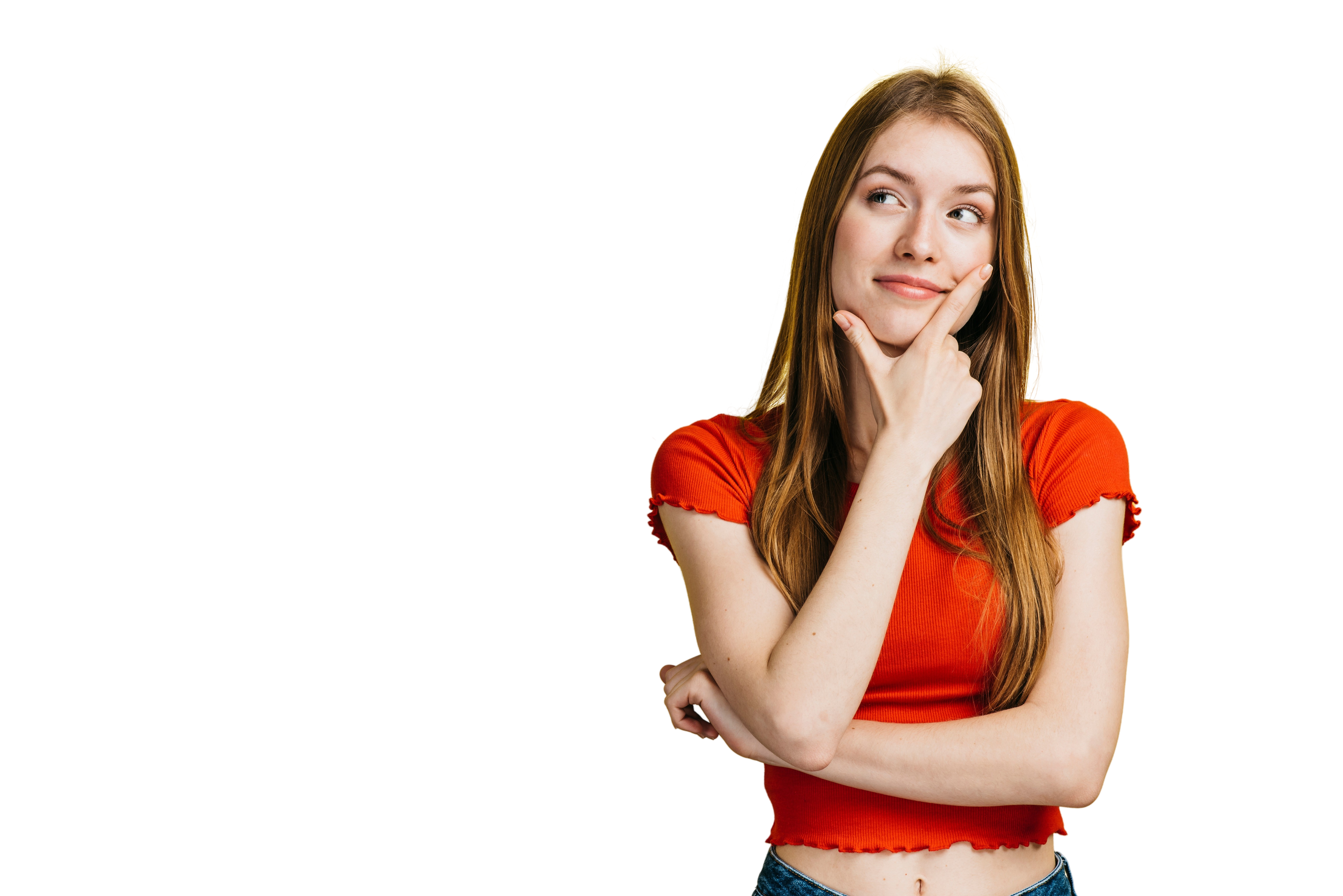 Una mujer reflexiva | Fuente: Freepik